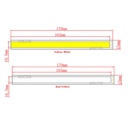 170*15mm Dual-Color COB LED Strip Bar Light 6.69 inch DC12V 8W